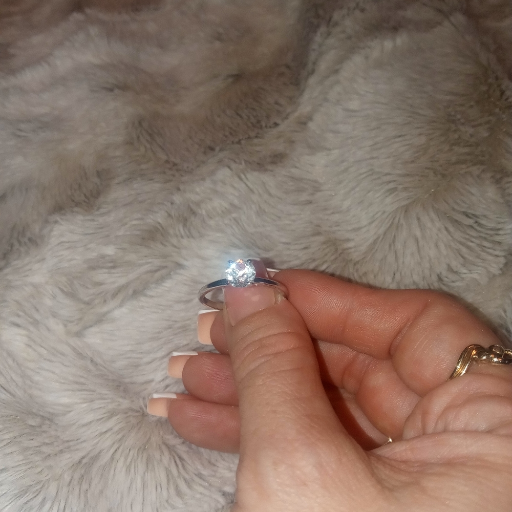 Diamond silver antique ring - Picture 8 of 9